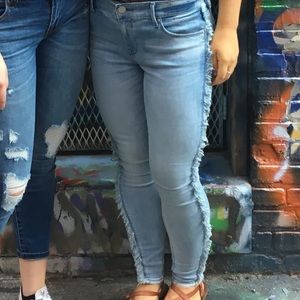 Express frayed jeans